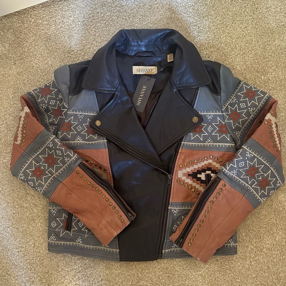 Real leather jacket NWT - Picture 1 of 3